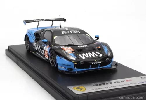 FERRARI  488 GTE EVO 3.9L TURBO V8 TEAM WALKENHORST MOTORSPORT N 100 24h LE MANS 2023 CHANDLER HULL - ANDREW HARYANTO - JEFF SEGAL  BLUE BLACK