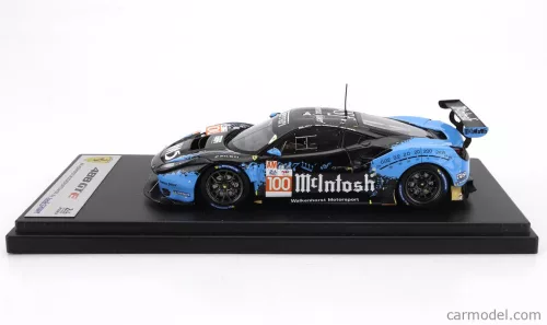 FERRARI  488 GTE EVO 3.9L TURBO V8 TEAM WALKENHORST MOTORSPORT N 100 24h LE MANS 2023 CHANDLER HULL - ANDREW HARYANTO - JEFF SEGAL  BLUE BLACK