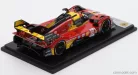 FERRARI  499P 3-0L TURBO V6 TEAM FERRARI AF CORSE N 50 WINNER 24h LE MANS 2024 ANTONIO FUOCO - MIGUEL MOLINA - NICKLAS NIELSEN  RED YELLOW BLACK