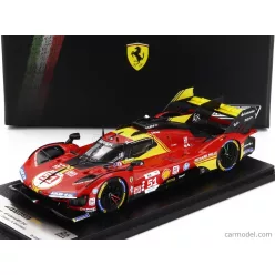   FERRARI  499P 3.0L TURBO V6 TEAM FERRARI AF CORSE N 51 3rd 24h LE MANS 2024 ALESSANDRO PIER GUIDI - JAMES CALADO - ANTONIO GIOVINAZZI  RED YELLOW BLACK