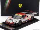 FERRARI  296 GT3 3.0L TURBO V6 TEAM VISTA AF CORSE N 55 24h LE MANS 2024 ALESSIO ROVERA - FRANCOIS HERIAU - SIMON MANN  SILVER RED