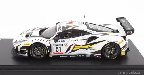 FERRARI - 488 GT3 EVO 3.9L TURBO V8 TEAM IRON LYNX N 51 9th 24h SPA 2022 JAMES CALADO - MIGUEL MOLINA - NICKLAS NIELSEN