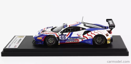 FERRARI  488 GT3 EVO 3.9L TURBO V8 TEAM CHINESE TAIPEI N 68 FIA MOTORSPORT GAMES GT SPRINT CUP PAUL RICAR 2022 EVAN CHEN  WHITE BLUE