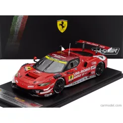   FERRARI  296 GT3 3.0L TWIN TURBO V6 TEAM UNI-ROBO BLUEGRASS FERRARI VELOREX N 6 GT300 SUPER GT 2025 YOSHIAKI KATAYAMA - ROBERTO MEHRI MUNTAN  RED WHITE