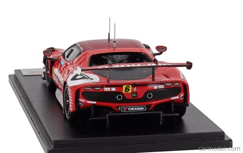 FERRARI  296 GT3 3.0L TWIN TURBO V6 TEAM UNI-ROBO BLUEGRASS FERRARI VELOREX N 6 GT300 SUPER GT 2025 YOSHIAKI KATAYAMA - ROBERTO MEHRI MUNTAN  RED WHITE