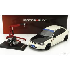   HONDA  CIVIC EK9 TYPE R SPOON WITH ENGINE AND ACCESSORIES 1999  WHITE BLACK CARBON