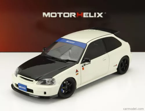 HONDA  CIVIC EK9 TYPE R SPOON WITH ENGINE AND ACCESSORIES 1999  WHITE BLACK CARBON