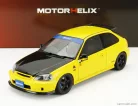 HONDA  CIVIC EK9 TYPE R SPOON WITH ENGINE AND ACCESSORIES 1999  YELLOW BLACK CARBON