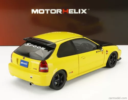 HONDA  CIVIC EK9 TYPE R SPOON WITH ENGINE AND ACCESSORIES 1999  YELLOW BLACK CARBON