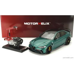   ALFA ROMEO  GIULIA GTAm WITH ENGINE AND ACCESSORIES 2021  M O N T R E A L GREEN MET