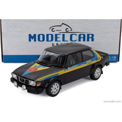 SAAB  99 TURBO 1977  BLACK YELLOW LIGHT BLUE