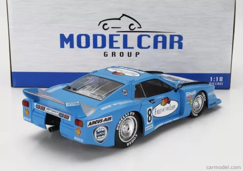 LANCIA  BETA MONTECARLO TURBO Gr.5 TEAM GS SPORT FRUIT OF THE LOOM N 8 GRC ADAC SUPERSPRINT NURBURGRING 1981 SIEGFRIED MULLER Jr.  LIGHT BLUE