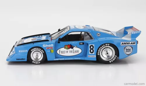 LANCIA  BETA MONTECARLO TURBO Gr.5 TEAM GS SPORT FRUIT OF THE LOOM N 8 GRC ADAC SUPERSPRINT NURBURGRING 1981 SIEGFRIED MULLER Jr.  LIGHT BLUE