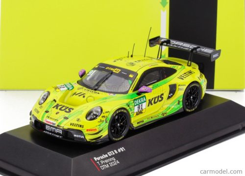 PORSCHE  911 992 GT3 R TEAM MANTHEY GRELLO N 91 DTM SEASON 2024 THOMAS PREINING  YELLOW GREEN