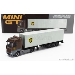   MERCEDES BENZ  ACTROS 2 GIGASPACE 1851 BLUE EFFICIENT POWER TRUCK LHD UPS CONTAINER 40' 2016  BROWN GREY