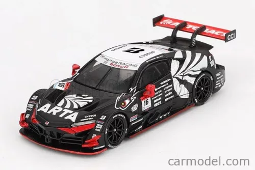 HONDA  NSX-GT TEAM ARTA MUGEN N 16 GT500 CLASS SUPER GT 2023 NIREI FUKUZUMI - HIROKI OTSU  BLACK WHITE RED