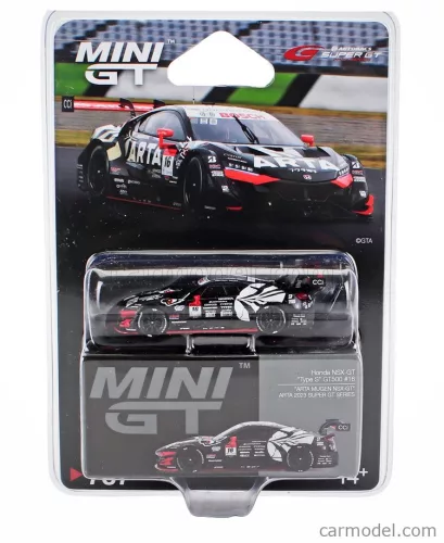 HONDA  NSX-GT TEAM ARTA MUGEN N 16 GT500 CLASS SUPER GT 2023 NIREI FUKUZUMI - HIROKI OTSU  BLACK WHITE RED