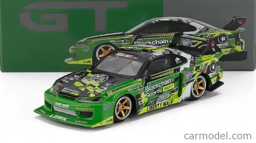 NISSAN  SILVIA (S15) LB SUPER SILHOUETTE N 555 V2 FORMULA DRIFT JAPAN RHD 2024  GREEN BLACK