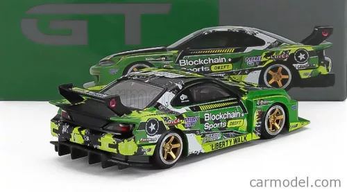 NISSAN  SILVIA (S15) LB SUPER SILHOUETTE N 555 V2 FORMULA DRIFT JAPAN RHD 2024  GREEN BLACK
