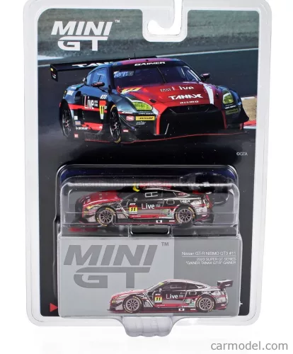 NISSAN  GT-R NISMO TEAM GAINER TANAX N 11 GT300 CLASS SUPER GT 2023 RYUICHIRO TOMITA - KEISHI ISHIKAWA - YUSUKE SHIOTSU  RED SILVER GREY