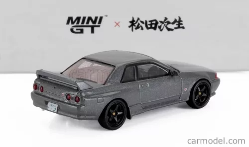 NISSAN  SKYLINE GT-R (R32) NISMO RHD 1992 WITH TSUGIO MATSUDA FIGURES  GREY MET