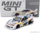 NISSAN  SILVIA (S15) LB SUPER SILHOUETTE N 555 FORMULA DRIFT JAPAN 2023  WHITE BLUE YELLOW