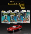 FORD USA  MUSTANG MACH-1 COUPE 1971 - 007 JAMES BOND - DIAMONDS ARE FOREVER - UNA CASCATA DI DIAMANTI - ENGLISH BLISTER PACKAGING  RED