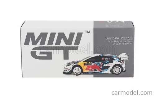 FORD ENGLAND  PUMA RALLY1 TEAM M-SPORT WRT N 13 RALLY MONTECARLO 2024 GREGOIRE MUNSTER - LOUIS LOUKA  WHITE BLUE YELLOW