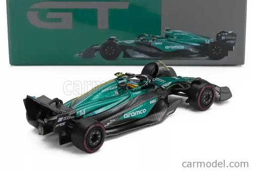ASTON MARTIN  F1  AMR24 TEAM ARAMCO COGNIZANT N 14 BAHRAIN GP 2024 FERNANDO ALONSO  GREEN BLACK