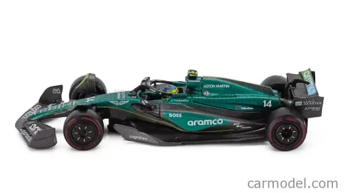 ASTON MARTIN  F1  AMR24 TEAM ARAMCO COGNIZANT N 14 BAHRAIN GP 2024 FERNANDO ALONSO  GREEN BLACK