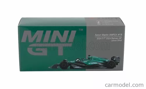 ASTON MARTIN  F1  AMR24 TEAM ARAMCO COGNIZANT N 18 BAHRAIN GP 2024 LANCE STROLL  GREEN BLACK