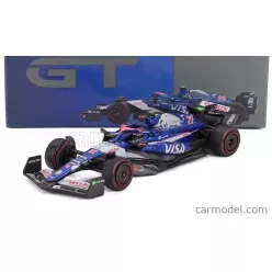   RACING BULLS  F1 VCARB-01 TEAM VISA CASH APP N 22 BAHRAIN GP 2024 YUKI TSUNODA  BLUE WHITE