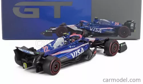 RACING BULLS  F1 VCARB-01 TEAM VISA CASH APP N 22 BAHRAIN GP 2024 YUKI TSUNODA  BLUE WHITE