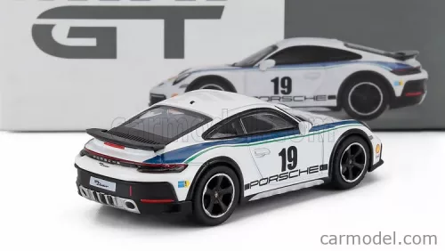 PORSCHE  911 992 COUPE N 19 RALLY DAKAR DESIGN PACKAGE LHD 2024  WHITE BLUE