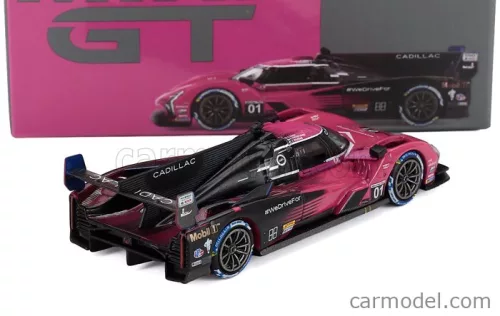 CADILLAC  V-SERIES-R LMC55R 5.5L V8 TEAM CADILLAC RACING N 01 WINNER IMSA PETIT LE MANS 2024 SEBASTIAN BOURDAIS - SCOTT DIXON - RENGERVAN DER ZANDE  FUCSIA BLACK WHITE