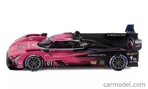 CADILLAC  V-SERIES-R LMC55R 5.5L V8 TEAM CADILLAC RACING N 01 WINNER IMSA PETIT LE MANS 2024 SEBASTIAN BOURDAIS - SCOTT DIXON - RENGERVAN DER ZANDE  FUCSIA BLACK WHITE