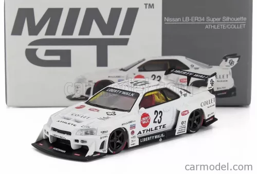 NISSAN  SKYLINE GT-R (R34) SUPER SILHOUETTE N 23 RACING ATHLETE COLLET RHD 2024  WHITE