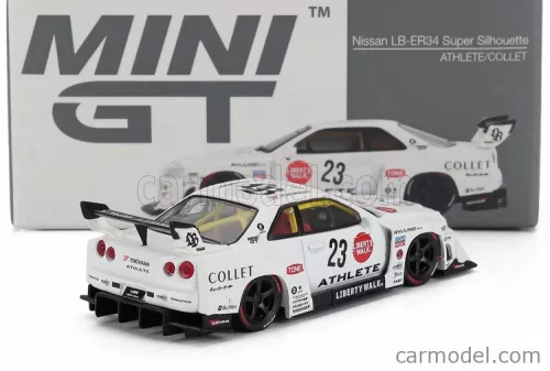 NISSAN  SKYLINE GT-R (R34) SUPER SILHOUETTE N 23 RACING ATHLETE COLLET RHD 2024  WHITE