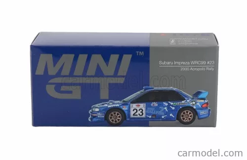 SUBARU  IMPREZA WRC99 TEAM SPIKE N 23 4th RALLY ACROPOLIS 2000 TOSHIHIRO ARAI - ROGER FREEMAN  BLUE