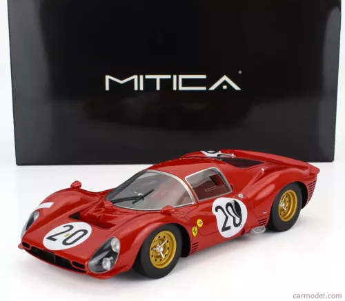 FERRARI  330 P3 4.0L V12 COUPE ch.0848 TEAM FERRARI SEFAC N 20 24h LE MANS 1966 LUDOVICO SCARFIOTTI - MIKE PARKES  RED