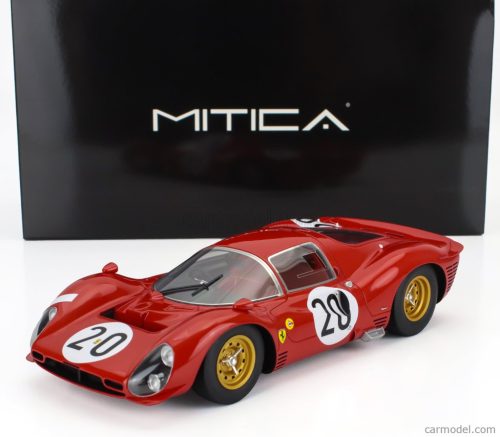 FERRARI  330 P3 4.0L V12 COUPE ch.0848 TEAM FERRARI SEFAC N 20 24h LE MANS 1966 LUDOVICO SCARFIOTTI - MIKE PARKES  RED
