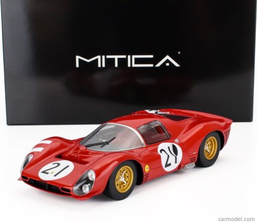 FERRARI  330 P3 4.0L V12 COUPE ch.0848 TEAM FERRARI SEFAC N 21 24h LE MANS 1966 LORENZO BANDINI - JEAN GUICHET  RED