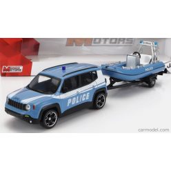   JEEP  RENEGADE CARABINIERI CON CARRELLO E GOMMONE 2017 - TRAILER AND MOTORBOAT  BLUE