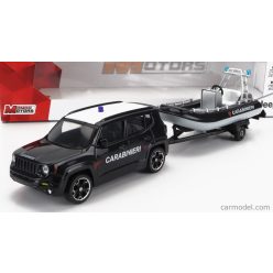   JEEP  RENEGADE CARABINIERI CON CARRELLO E GOMMONE 2017 - TRAILER AND MOTORBOAT  BLACK