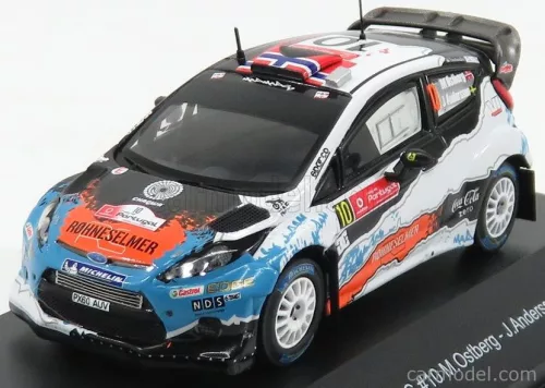 FORD ENGLAND  FIESTA RS WRC N 10 RALLY PORTUGAL 2012 M.OSTBERG - J.ANDERSSON  MATT BLACK WHITE LIGHT BLUE ORANGE