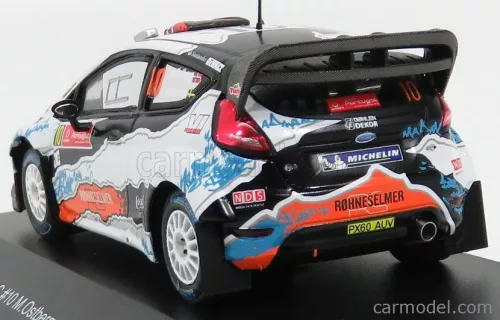FORD ENGLAND  FIESTA RS WRC N 10 RALLY PORTUGAL 2012 M.OSTBERG - J.ANDERSSON  MATT BLACK WHITE LIGHT BLUE ORANGE