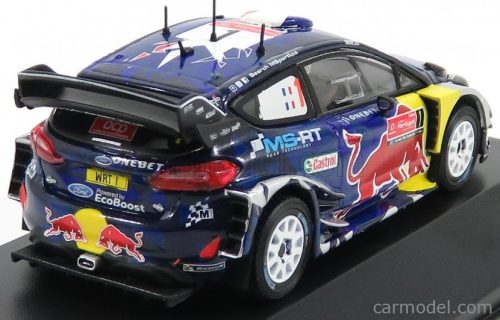 FORD ENGLAND  FIESTA WRC RED BULL N 1 WINNER RALLY PORTUGAL 2017 S.OGIER - J.INGRASSIA  BLUE RED YELLOW