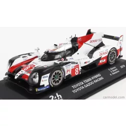   TOYOTA  TS050 HYBRID TEAM TOYOTA GAZOO RACING N 8 WINNER 24h LE MANS 2019 SEBASTIEN BUEMI - KAZUKI NAKAJIMA - FERNANDO ALONSO  WHITE RED BLACK