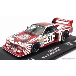   LANCIA  BETA MONTECARLO TURBO TEAM LANCIA CORSE N 51 24h LE MANS 1980 BERNARD DARNICHE - HANS HEYER - TEO FABI  RED WHITE