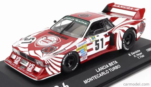 LANCIA  BETA MONTECARLO TURBO TEAM LANCIA CORSE N 51 24h LE MANS 1980 BERNARD DARNICHE - HANS HEYER - TEO FABI  RED WHITE